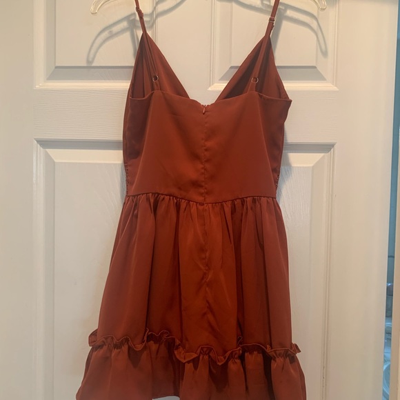 Burgundy babydoll top - Picture 2 of 3